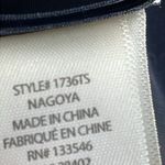 Ecru  Black Nylon Step Hem Pants Photo 5