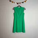 J. Crew Factory Ruffleneck Knee Length Suit Dress In Modern Clover Green Size 0 Photo 5