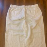 Liz Claiborne  Pants XL White Linen cotton blend pockets Beach Coastal Casual Photo 7