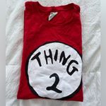 Dr. Seuss Like new: ’ Thing 2 red T shirt Photo 6