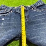 Cruel Girl Vintage Y2K Jeans Embroidery Low Rise Bootcut Denim Distressed Photo 4