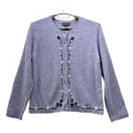 Ann Taylor  Merino Wool Cardigan Blue Large Photo 0
