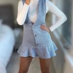 ZARA Ruffled Textured Pinafore Dress Photo 10