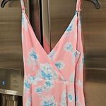 WAYF 💕💕 The Angelina Floral Wrap Gown ~ Mauve Pink Floral Print Small S NWT Photo 10