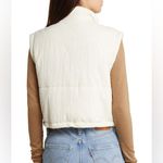 🤍Thread & Supply Cropped Puffer Vest – Ivory🤍 ~Size Medium ☀️like new cond White Photo 2