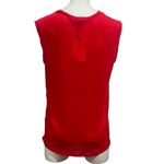 IRO Women's Bright Red Sleeveless V-Neck Tank Top Size M Photo 6