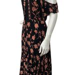Plenty By Tracy Reese  women's floral button down cold shoulder dress size M Photo 3