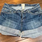 Arden B Cuffed Denim Shorts Photo 3