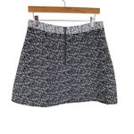 Banana Republic  Black White Tweed Cotton Mini Skirt 8 Photo 2