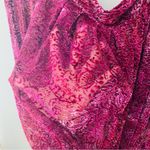 Free People Ginger Berry Flare Sleeve Top Purple Sz Medium Photo 4