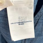 Lands' End Womens Cotton Denim Chambray Shirt Dress Button Down Pockets Size 8 Photo 3