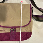 Bensimon Color Block Tan Purple Sporty French Messenger Bag Photo 13