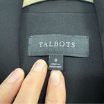 Talbots Black Classic Blazer Jacket Womens 8 Preppy Academia Office Fall Career Photo 4