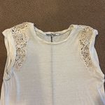 Pam & Gela  Women’s Ivory Lace long Tank top - Size M Photo 1