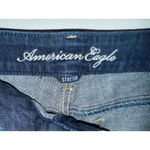 American Eagle Denim Shorts Dark Wash Stretch Women's Size 6 Casual Blue Photo 4