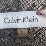 Calvin Klein Silver Snakeskin Sleeveless Sheath Dress Size 2 Wedding Guest Dress Photo 5