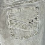 Chico's Chico’s Platinum SZ 1 (8) Crop Jeans Mid-Rise Stretch Pockets Beige Stonewash Photo 5