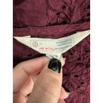 Odd Molly Purple Long Sleeve Crochet Lace Butterfly Eyelet Mini Wrap Dress 0 Photo 3