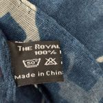 The Royal Standard All Over Horse Pattern Gauze Scarf 41x68 Blue Photo 2