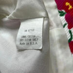 Gay Boyer floral print skirt suit VTG Lined Size 10 Spring Cotton Vibrant Classy White Photo 13