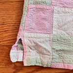 IZOD  Golf Plaid White Pink Green Seersucker Women's size 6 Skort Skirt Photo 2