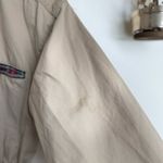 Vintage 90s Cotton Shirt Dress Tan Size 6 Photo 3