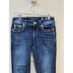 Miss Me  Jeans 27 Boot Low rise Embellished Rhinestone Western Rockabilly‎ Photo 2