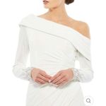 Mac Duggal BEADED CUFF DROP SHOULDER GOWN Size 6 Photo 2