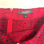 St. John Couture Marled Tweed Knit Midi Pencil Skirt Red 14 Photo 2
