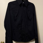New York & Co Black Dress Shirt size medium Photo 0