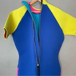 Vintage 90s Eagle Wetsuit Shorts Women Large Waterski Jet Ski Surf Scuba Snorkel Blue Photo 14