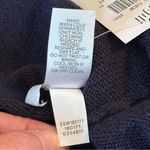 J Jill Women Size M Blue Aztec Knit Funnel Neck Sweater Poncho Boho Southwestern Size M Photo 6