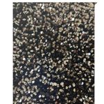 Alex Marie NWT Lia Sequined Crew Neck Short Sleeve StretchVelvet Black Blouse MD Photo 7