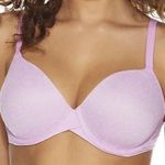 Maidenform 36D Bra Demi T-Shirt Purple Lace Lightly Padded Underwire DM7543 Photo 0