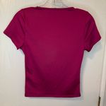 Live in the Moment Women's Trendy Square Neck Maroon Top Size Small Photo 1