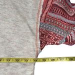 Hummingbird Mixed Media Waffle Knit and Chiffon Top Size Large Photo 6