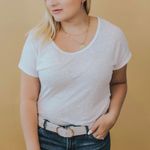 Arlee Double Buckle Vegan Leather Belt White Photo 1