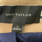 Ann Taylor  3/4” Sleeve Long Rail Stripe Heavyweight Topper Classic Jacket Size S Photo 8