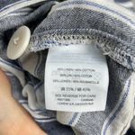 Madewell Striped Play Button Back Dress Small Shift Mini Blue White Casual Beach Photo 14