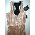 Robert Rodriguez New Womens NWT Designer Robert Rodriquez Sequin Dress 6 Blush Rose Gold Blouson Photo 1