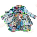 Feratelli Sz L Dramatic Lagenlook ALine Lightweight Funky Art Photo 1