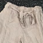 Lovestitch Women’s Love stitch Medium Beige Striped Pants Photo 1