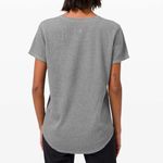 Lululemon  Love Crew Tee Waffle Knit Grey Shirt Photo 1