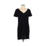Badgley Mischka  Black Fringe‎ Dress Size 4 Photo 2