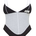 Pretty Little Thing Shape Grey New Season Rib Panel Detail Bodysuit Photo 2