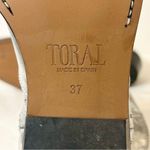 TORAL Laeticia Metallic Ankle Boots Size 37 Gold Photo 13