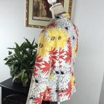 Requirements  Women’s White Quilted Floral Print Full Zip Jacket Blazer Size 14 Photo 3