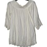 Daniel Cremieux Blouse Top Size Small White With Floral Lace Rayon Womens Photo 7