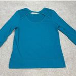 Disney Parks Geometric Mickey Mouse Blue 3/4 Sleeve Sweatshirt Size S Photo 2