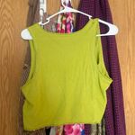 Aerie  chartreuse workout cropped tank top Photo 1